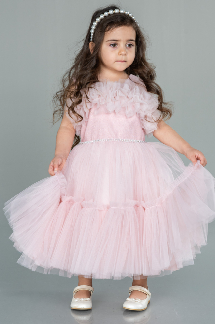 Robe de Soirée Enfants Courte Poudre ABK1707