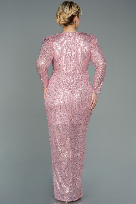 Robe De Soirée Grande Taille Squameuse Longue Poudre ABU2878