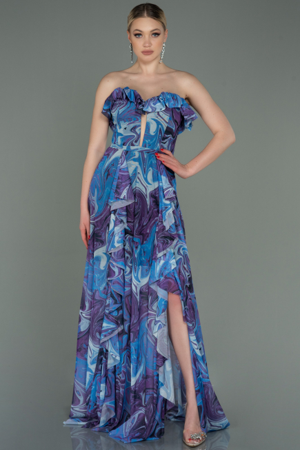 Robe de Soirée Longue Violet ABU3086