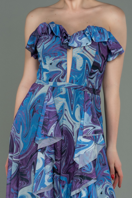 Robe de Soirée Longue Violet ABU3086