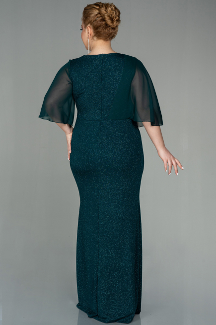 Robe de Soirée Grande Taille Longue Émeraude ABU2857