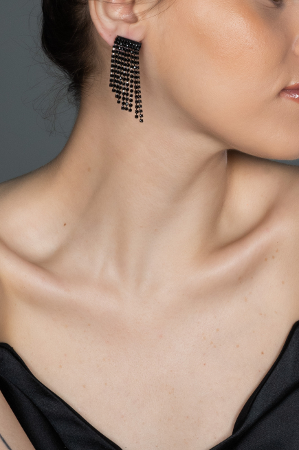 Boucle d'Oreille Noir UK559