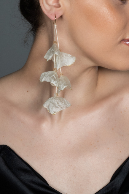 Boucle d'Oreille Blanc UK575
