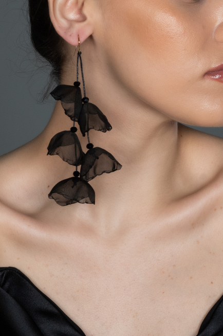 Boucle d'Oreille Noir UK575