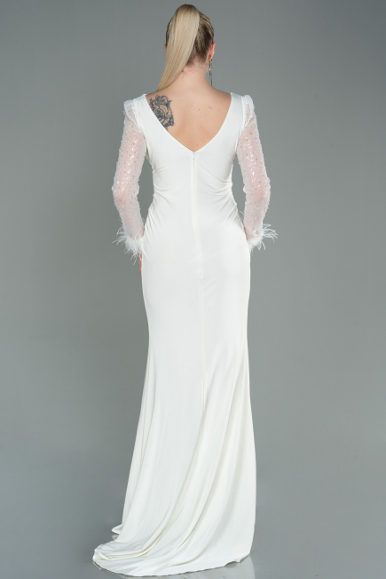 Robe de Soirée Longue Blanc ABU3008