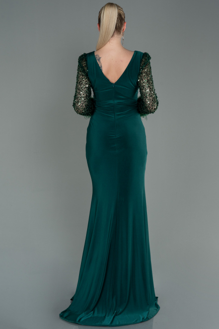 Robe de Soirée Longue Émeraude ABU3008