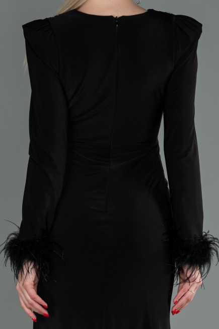 Robe de Soirée Longue Noir ABU2804