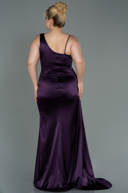 Robe Grande Taille Longue Violet ABU2932