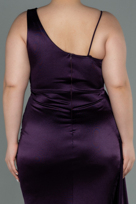 Robe Grande Taille Longue Violet ABU2932
