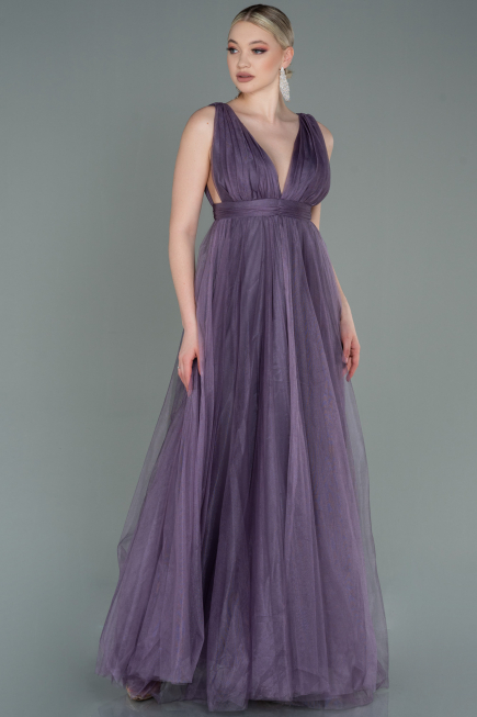 Robe de Soirée Longue Lavande ABU3135
