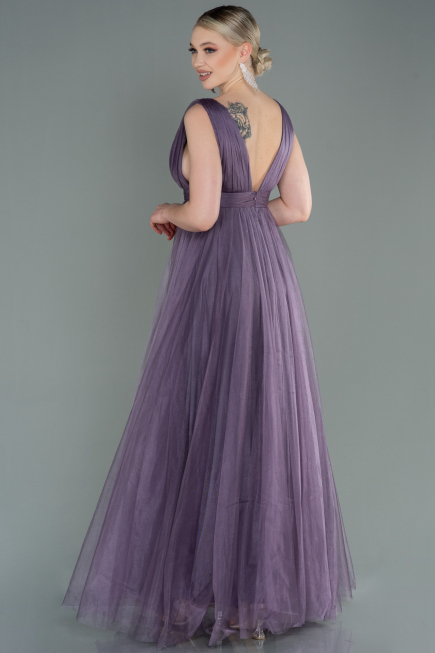 Robe de Soirée Longue Lavande ABU3135