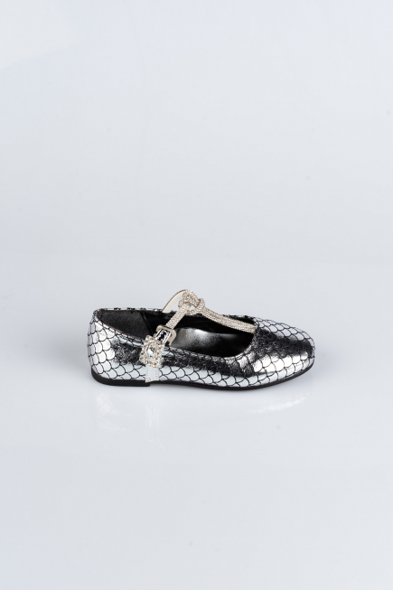 Chaussure D’enfant A motifs Platine HR185