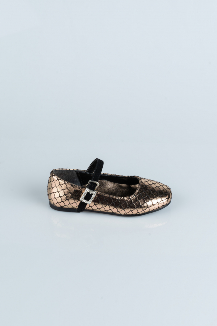 Chaussure D’enfant A motifs Bronze HR184