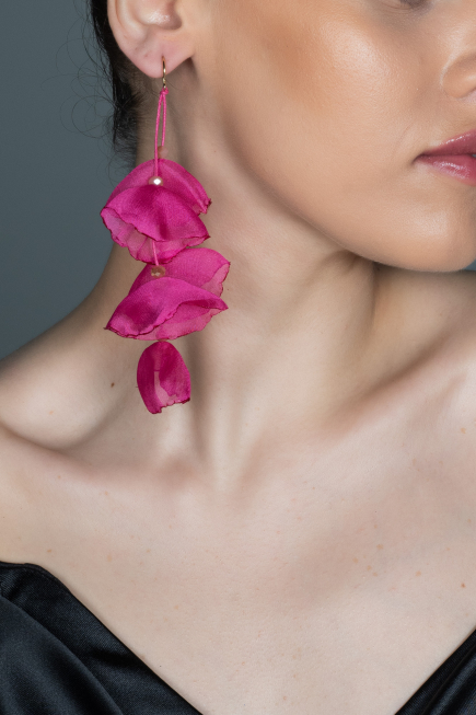 Boucle d'Oreille Fushia UK575