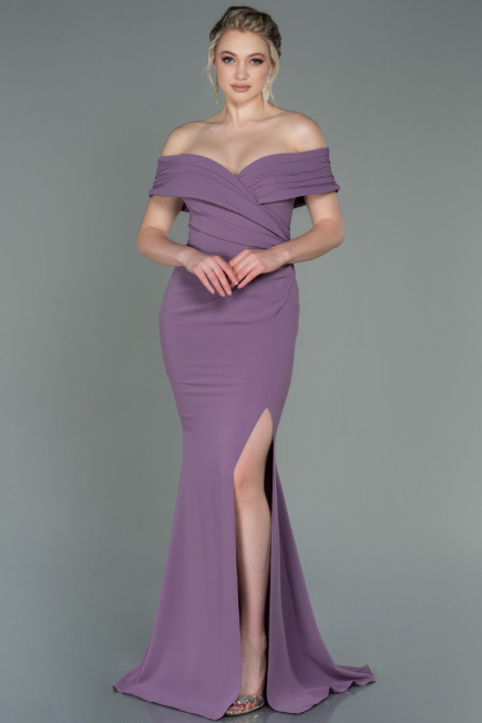 Robe de Soirée Longue Lavande ABU3156