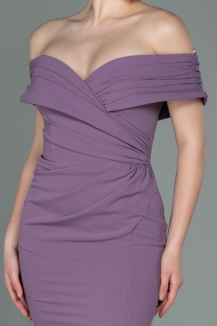 Robe de Soirée Longue Lavande ABU3156