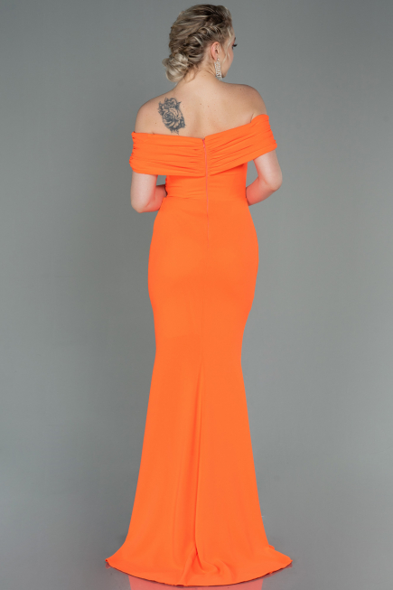 Robe de Soirée Longue Orange ABU3156