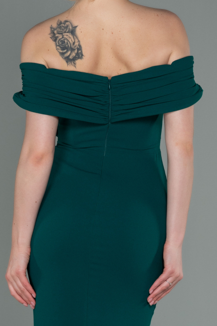 Robe de Soirée Longue Émeraude ABU3156
