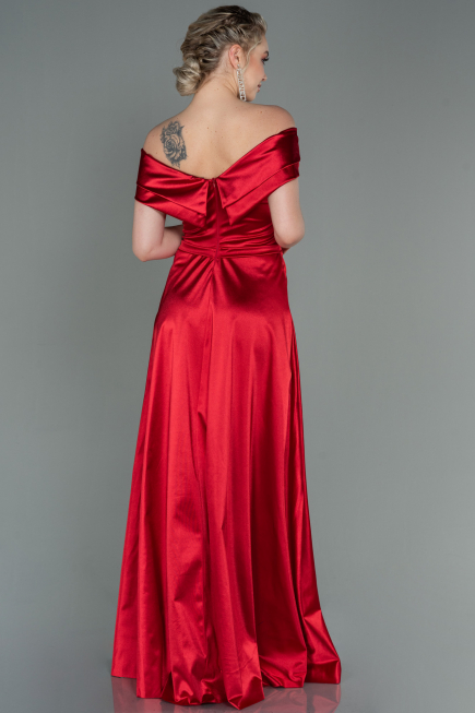 Robe de Soirée Longue Rouge ABU3157