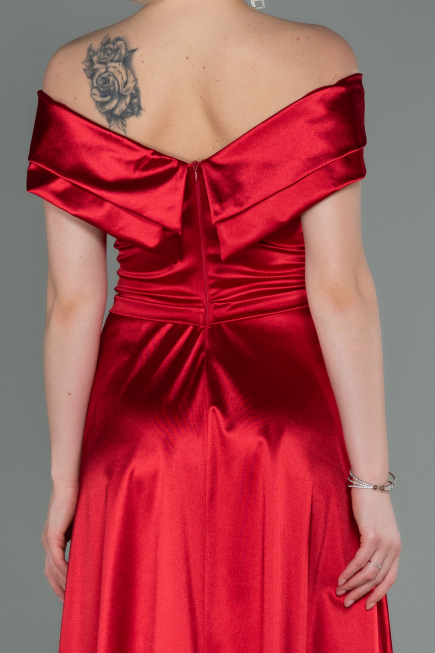 Robe de Soirée Longue Rouge ABU3157