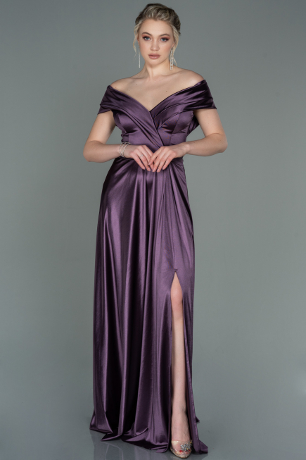 Robe de Soirée Longue Lavande ABU3157