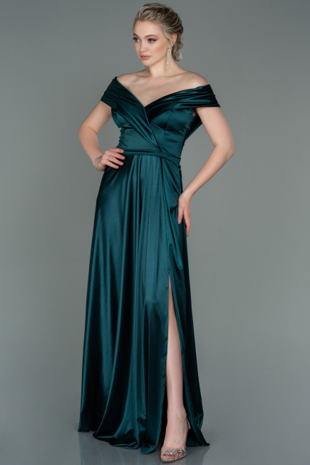 Robe de Soirée Longue Émeraude ABU3157
