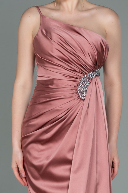 Robe De Fiançaille Satin Longue Pelure D'oignon ABU3088