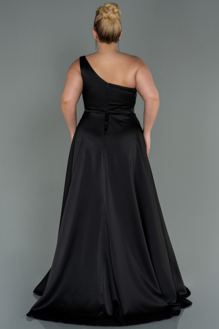 Robe Grande Taille Longue Noir ABU3171