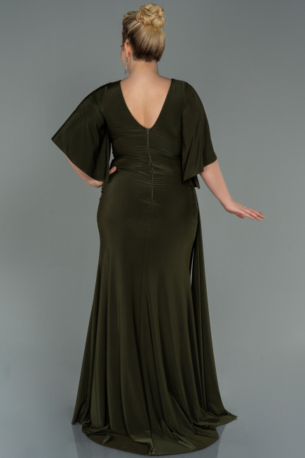 Robe Grande Taille Longue Kaki ABU3173