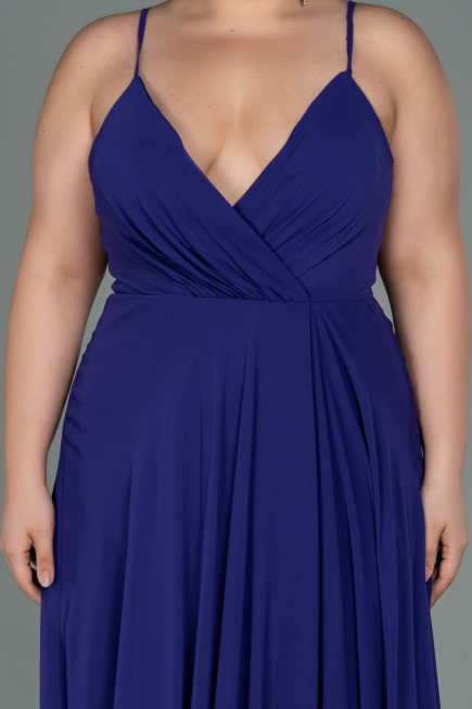 Robe De Soirée Grande Taille Longue Violet ABU1324