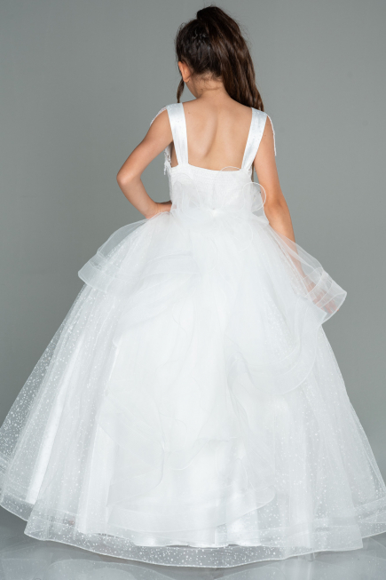 Robe de Mariage Pour Enfant Blanc AN30001