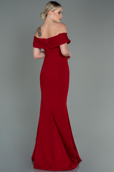 Robe de Soirée Longue Rouge ABU3156