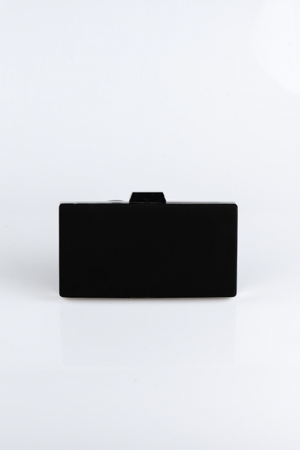Sac de Soirée Luxe Couleur daim Noir SH813