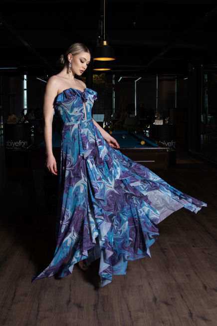 Robe de Soirée Longue Violet ABU3086