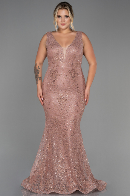 Robe de Soirée Grande Taille Longue Pelure D'oignon ABU3214