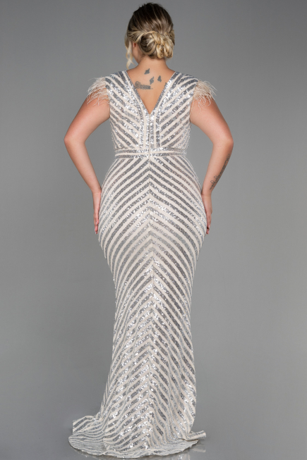 Robe De Soirée Longue Beige ABU1044