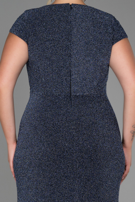 Robe De Soirée Grande Taille Longue Indigo ABU2870