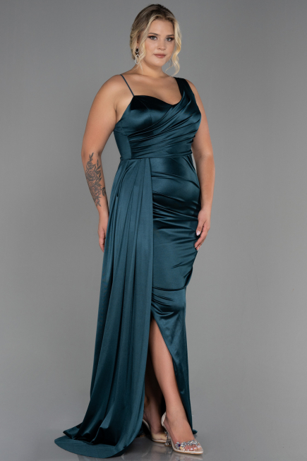 Robe Grande Taille Longue Émeraude ABU2932