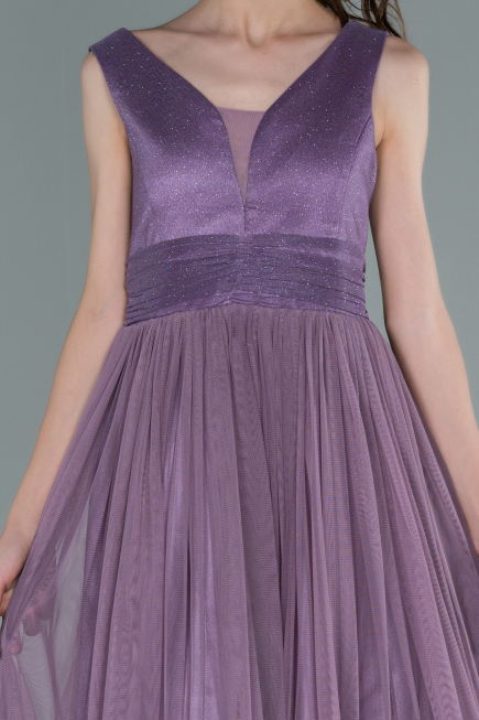 Robe de Soirée Enfants Longue Lavande ABU2447