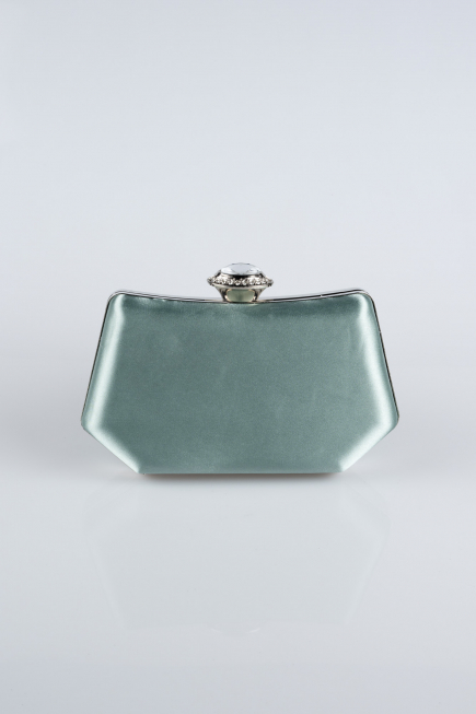 Sac de Soirée Luxe Satin Turquoise SH812