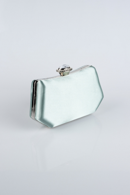 Sac de Soirée Luxe Satin Turquoise SH812