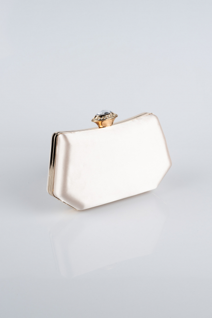 Sac de Soirée Luxe Satin Crème SH812