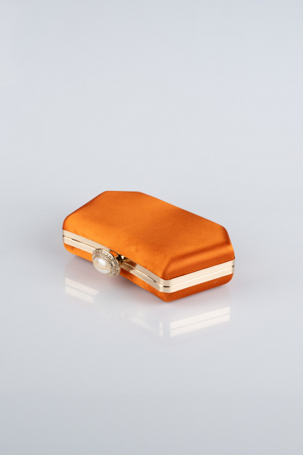 Sac de Soirée Luxe Satin Orange SH812