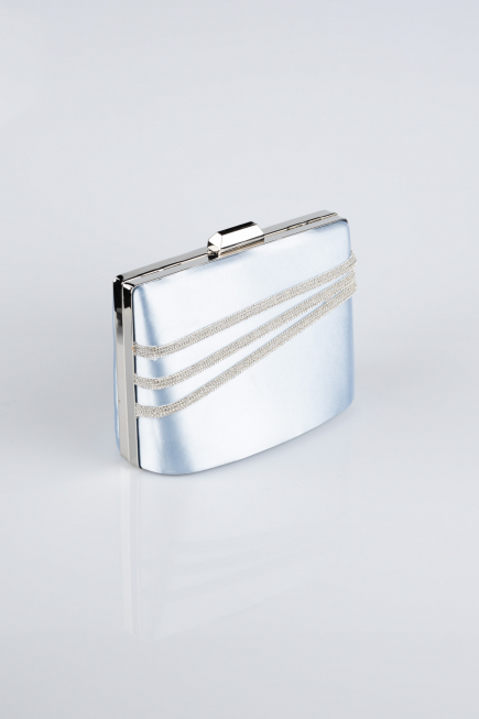 Sac de Soirée Luxe Satin Bleu clair SH822