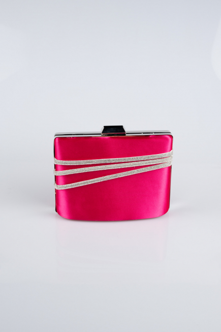 Sac de Soirée Luxe Satin Fushia SH822