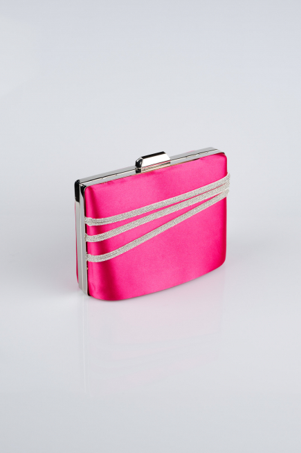 Sac de Soirée Luxe Satin Fushia SH822