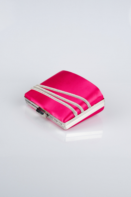 Sac de Soirée Luxe Satin Fushia SH822