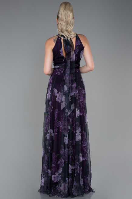 Robe de Cérémonie Longue Violet ABU674