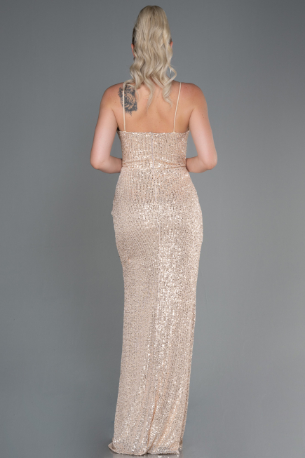 Tenue de Soirée Longue Squameuse Vison ABU3246