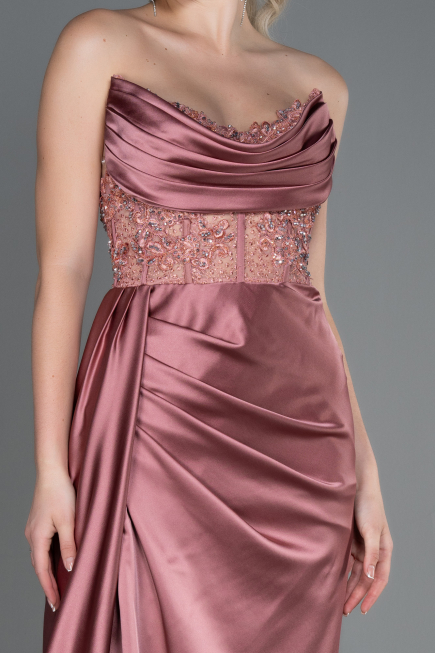 Robe De Soirée Satin Longue Pelure D'oignon ABU2127